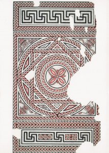 Dumgate Street Dorchester Geometric Old Mosaic Postcard
