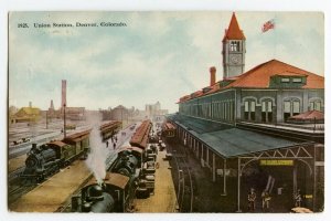 Postcard Union Station Denver Colorado Standard View Card