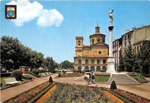 BF22638 pamplona monuemnto a la inmaculada y parroquia de spain