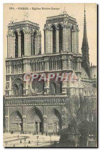 Old Postcard Paris Eglise Notre Dame