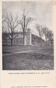 New Hampshire West Claremont Union Church Built 1771