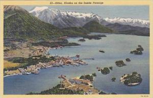 Alaska Sitka Aerial View Curteich