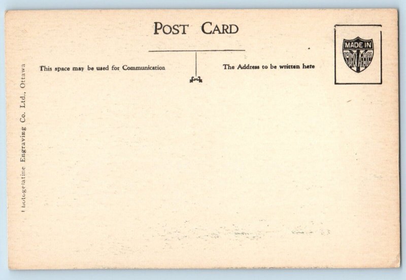 1920 Alberta Canada Postcard Giant Pot Holes Maligne Canyon Jasper Park Exterior