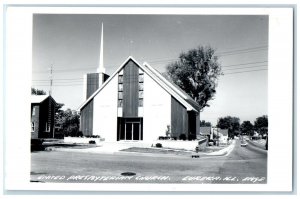 Eureka Illinois IL RPPC Photo Postcard United Presbyterian Church c1950's