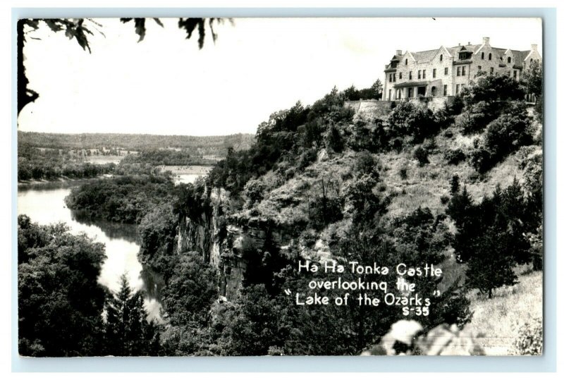 c1940's Ha Ha Tonka Castle Lake of Ozarks RPPC Photo Vintage Postcard