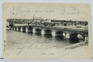 BLOIS Le Pont c1903 Postcard L13