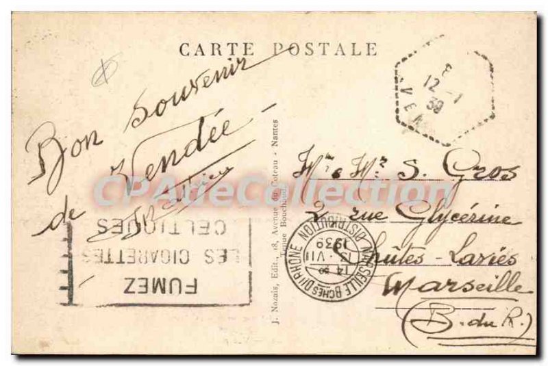 Old Postcard Lucon Panoramic