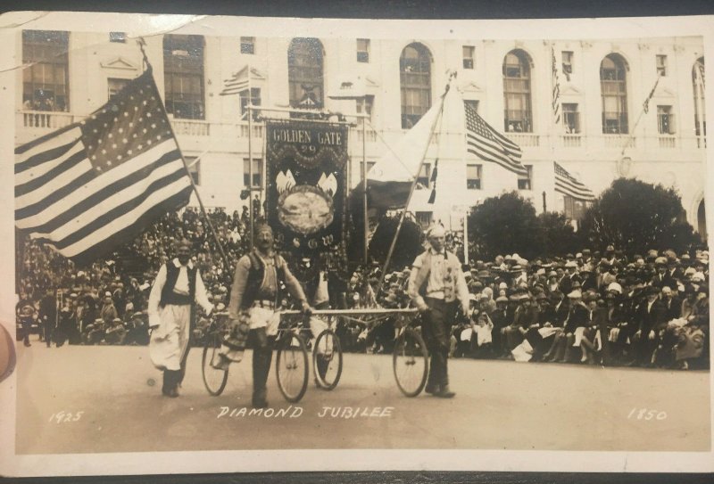 Diamond Jubilee Parade 1925 San Francisco CA Vintage Photo Postcard E38