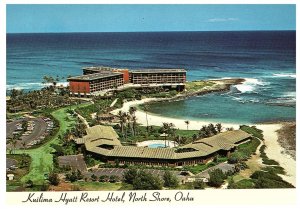 Aerial View Kuilima Hyatt Resort Turtle Bay  North Shore Oahu Hawaii Postcard