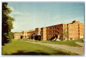 1952 Robert Shaw Men's Residence Hall Michigan State College Lansing MI Postcard