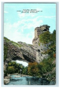 La Prele Creek Natural Bridge Douglas Wyoming Vintage Postcard P94 