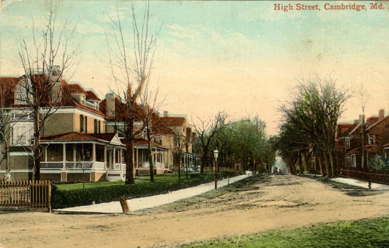 MD - Cambridge. High Street circa 1900