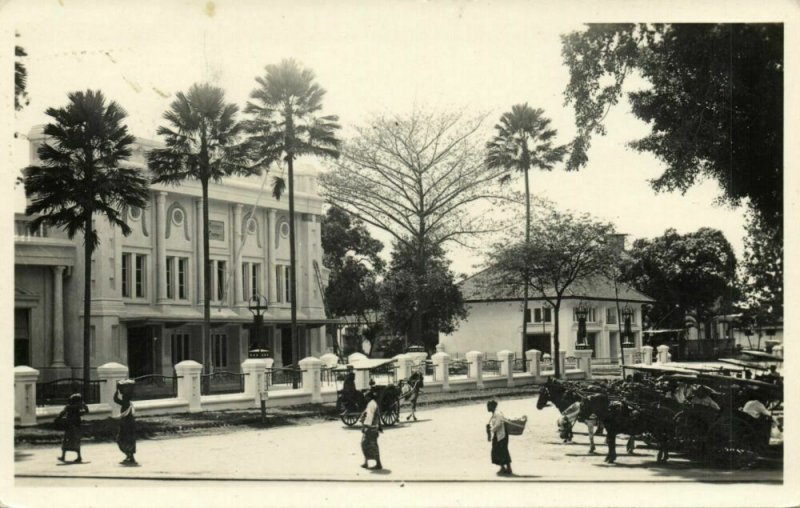 indonesia, JAVA MALANG, Societeit Concordia (1933) RPPC Postcard