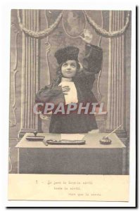 Old Postcard I know swear to tell the truth the whole truth (law attorney law...