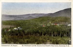 NH - Kearsarge. Mt Washington and Mt Surprise from Russell's Observatory