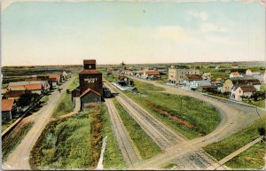 Oak River Manitoba Ogilvie's Elevator to Spencerville ON 1909 Postcard H6 *as is