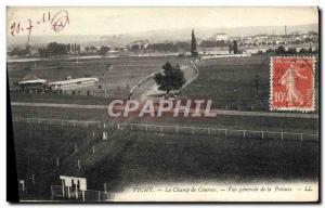 Old Postcard Horse Riding Equestrian Vichy Racecourse General view of the lawn