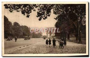 Old Postcard Paris Strolling L Avennue Foch