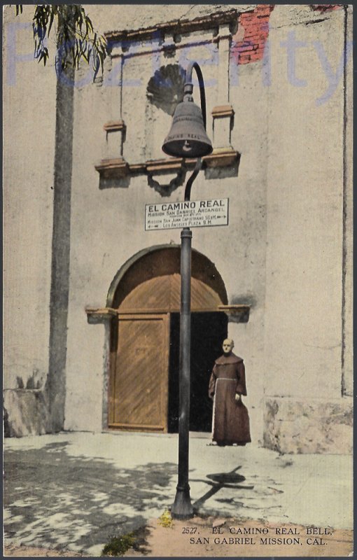 EL  CAMINO REAL BELL SAN GABRIEL MISSION  CALIFORNA