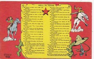 Texas Poem Hell In Texas 1950