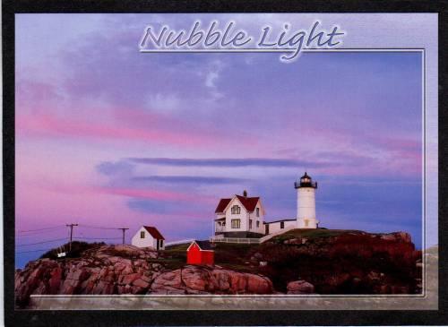 ME Nubble Lighthouse Cape Neddick YORK BEACH MAINE PC