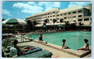 Emerald Beach Hotel Pool NASSAU Bahamas Postcard