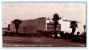 c1940's Earl Carroll Night Club Hollywood California CA RPPC Photo Postcard