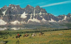 Canada Horseback Riders In Tonquin Valley Jasper National Park Alberta