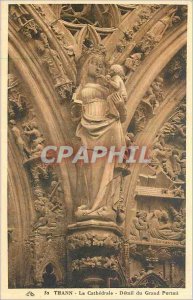 Old Postcard Thann The Cathedral Detail of the Grand Portal
