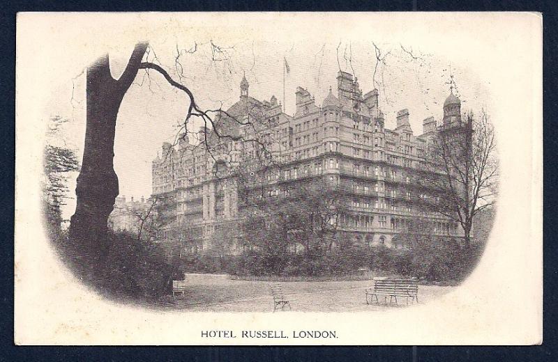 Hotel Russell London England unused c1910's