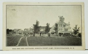 NH Winnipesaukee N.H. The Inn and Cottages, Geneva Point Camp  Postcard I8