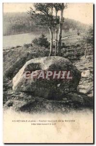 Noiretable Old Postcard Rock turning the Barony very interesting to see