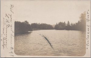 RPPC Postcard Hillsboro Bridge NH Contoocook River