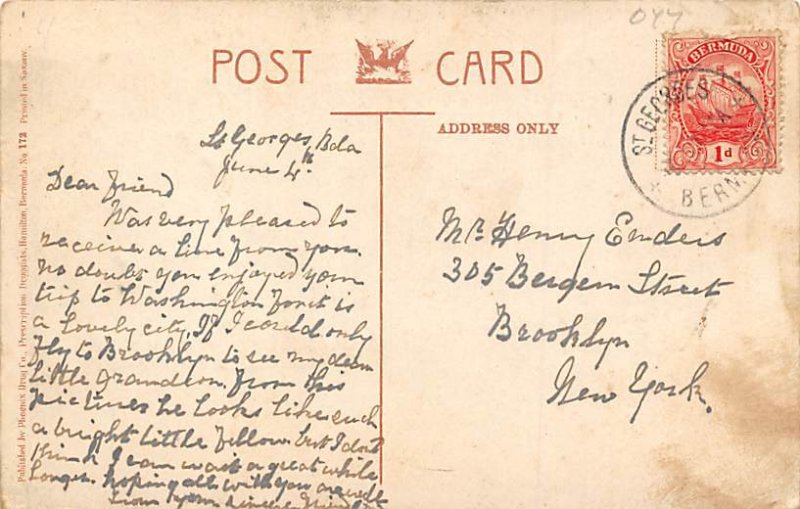 A Shady Walk Bermuda Postal used unknown 