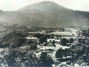 Moel Hebog From above Beddgelert Vintage RP Postcard