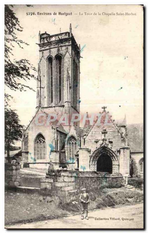 Old Postcard Around Huelgoat The Tower of the Chapel Saint Herbot