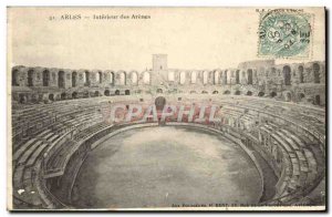 Old Postcard Arles Interieur des Arenes