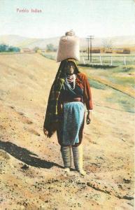 C-1910 New Mexico Water Carrier Pueblo Indian Rieder postcard 1603