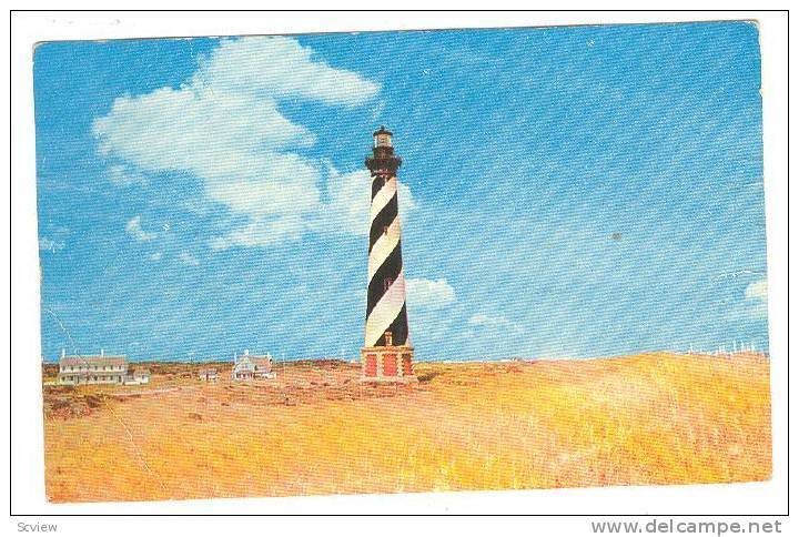 Lighthouse , Cape Hateras Island , North Carolina , PU-1964