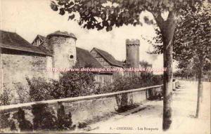 Obernai Old Postcard The ramparts