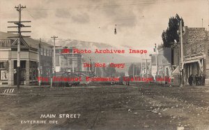 OR, Enterprise, Oregon, RPPC, Main Street, Business Section, Photo