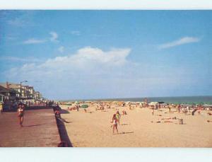 Unused Pre-1980 SCENE AT BEACH Ocean City Maryland MD M6544@