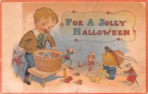 Halloween Post Card Old Vintage Antique Halloween Post Card 