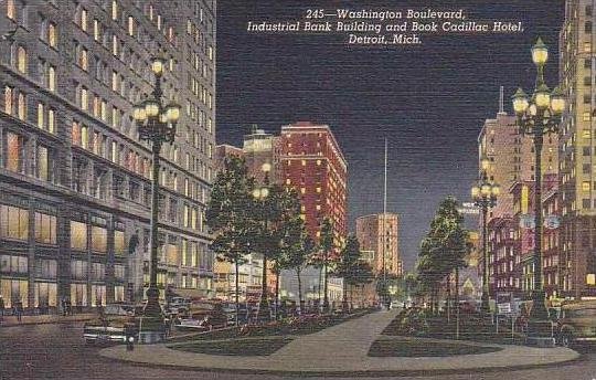 Michigan Detroit Washington Boulevard Industrial Bank Building And Book Cadil...