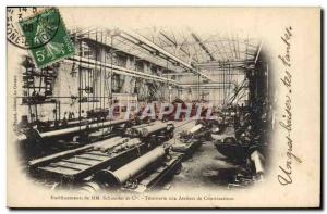 Postcard Old Factory Industry Establishments Mr. Schneider & Co Tournerie wor...
