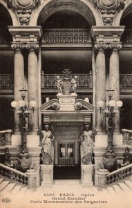 France Paris Theatre National de l'Opera Le Grand Escalier Porte Monumen...