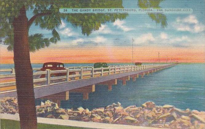 Florida St Petersburg The Gandy Bridge 1943