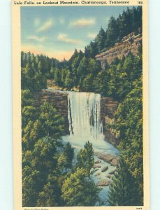 Pre-Chrome WATERFALL SCENE Chattanooga Tennessee TN AG4089