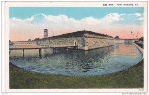 The Moat, Bridge, FORT MONROE, Virginia, 1910-1920s