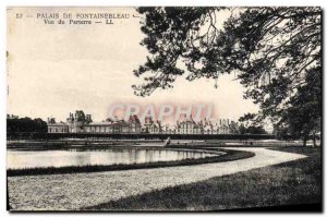 Old Postcard Palais De Fontainebleau View From Parterre